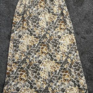 Casual Corner A-Line Skirt in Earth Tones